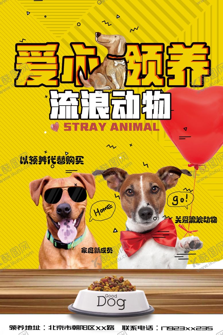 编号：26498911020941548348【酷图网】源文件下载-爱心领养流浪动物