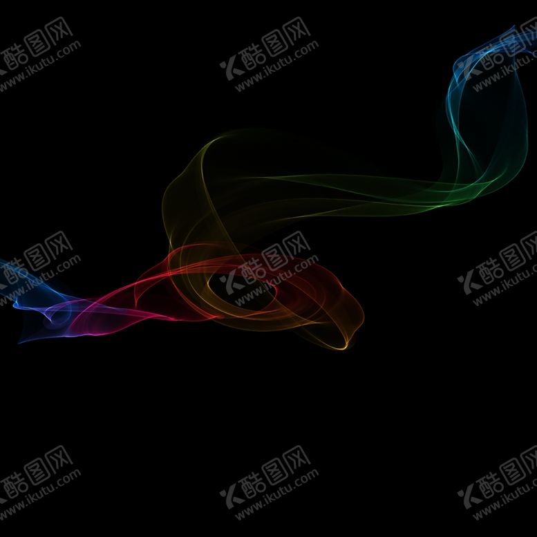 编号：71609006282303276443【酷图网】源文件下载-多彩丝带烟雾飘带素材