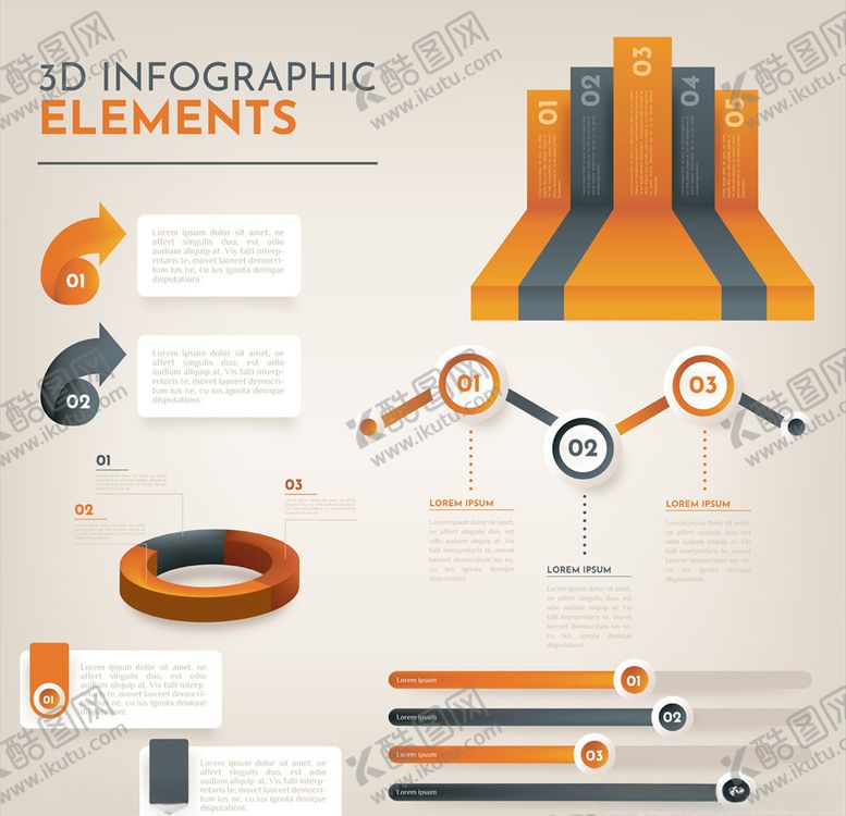 编号：73345511010011189662【酷图网】源文件下载-3D信息图表