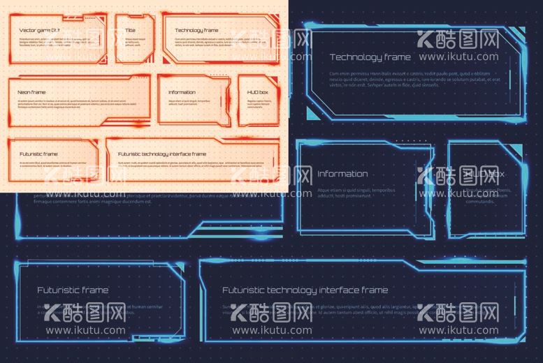 编号：45444712021414554790【酷图网】源文件下载-科技几何边框光效