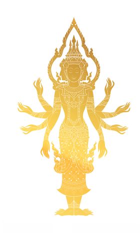 泰国神像矢量素材