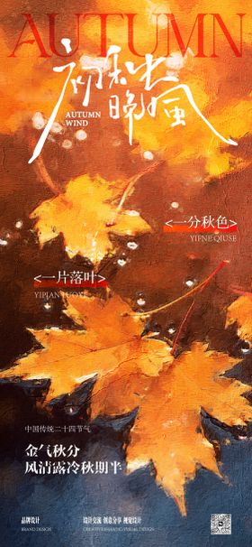 秋分霜降海报