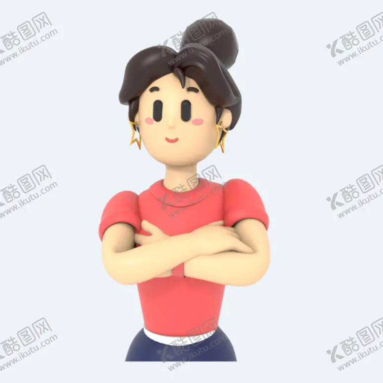 编号：81872910270026402395【酷图网】源文件下载-C4D模型 卡通人 