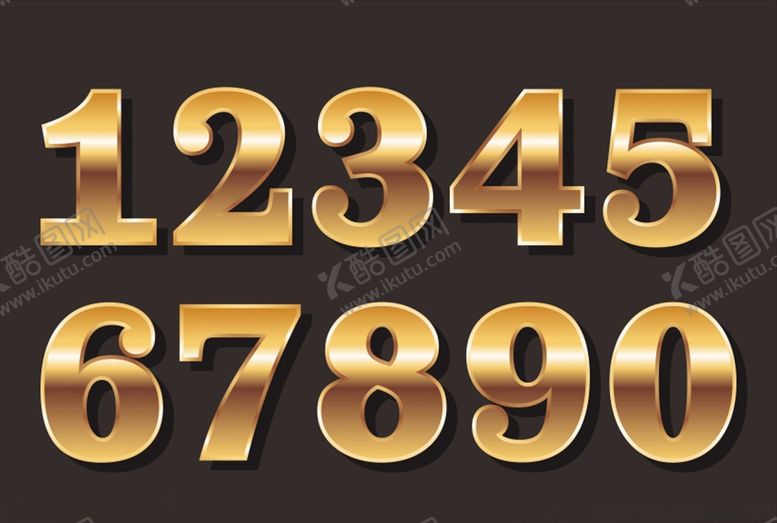 编号：24122509240035436848【酷图网】源文件下载-金色数字