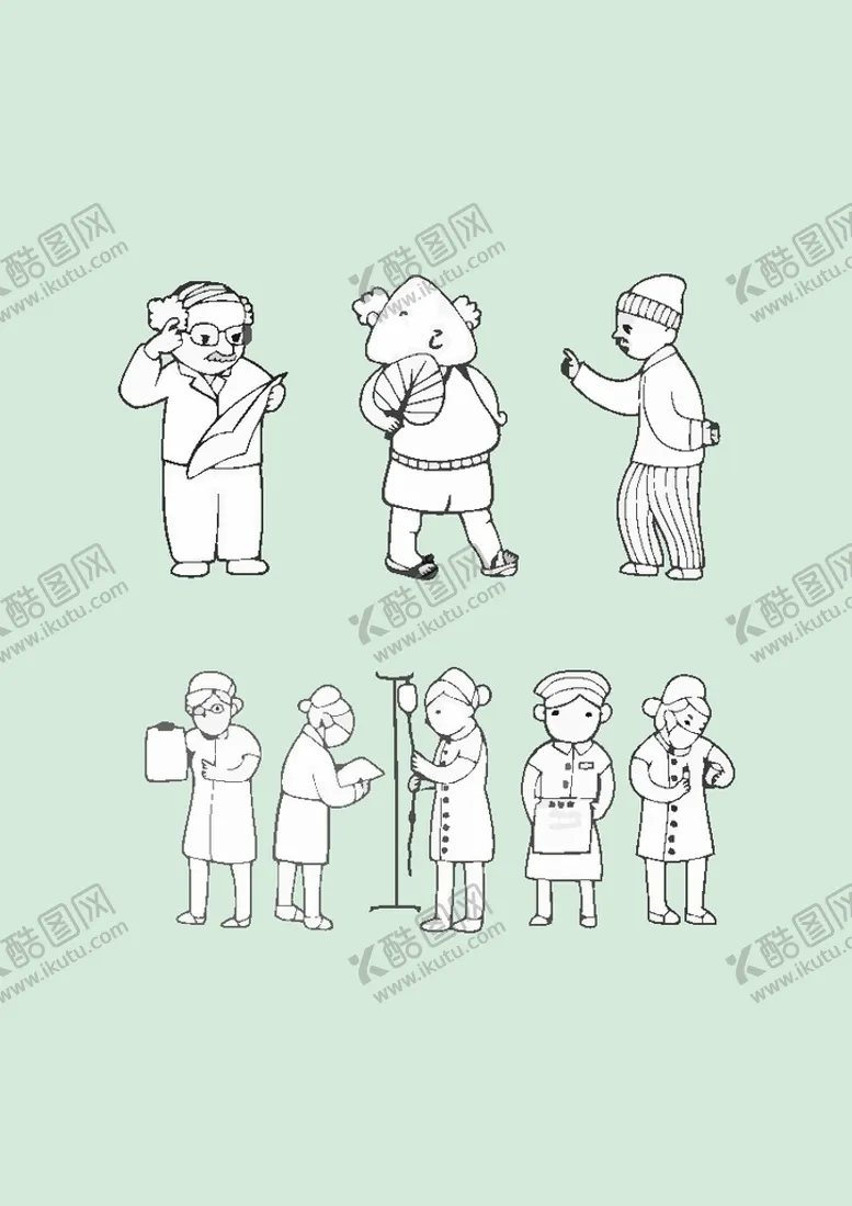 编号：53983701121753493096【酷图网】源文件下载-简笔画人物