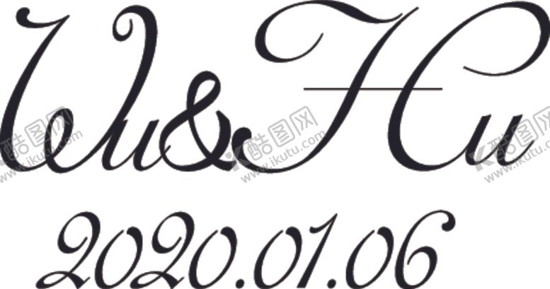 编号：45965005130949139599【酷图网】源文件下载-婚礼logo英文logo