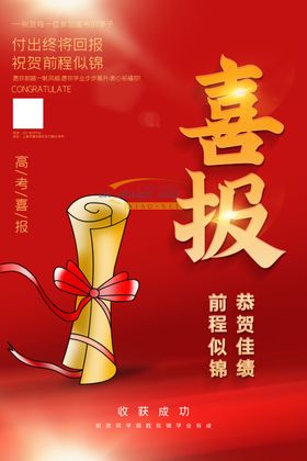 金榜题名喜报海报