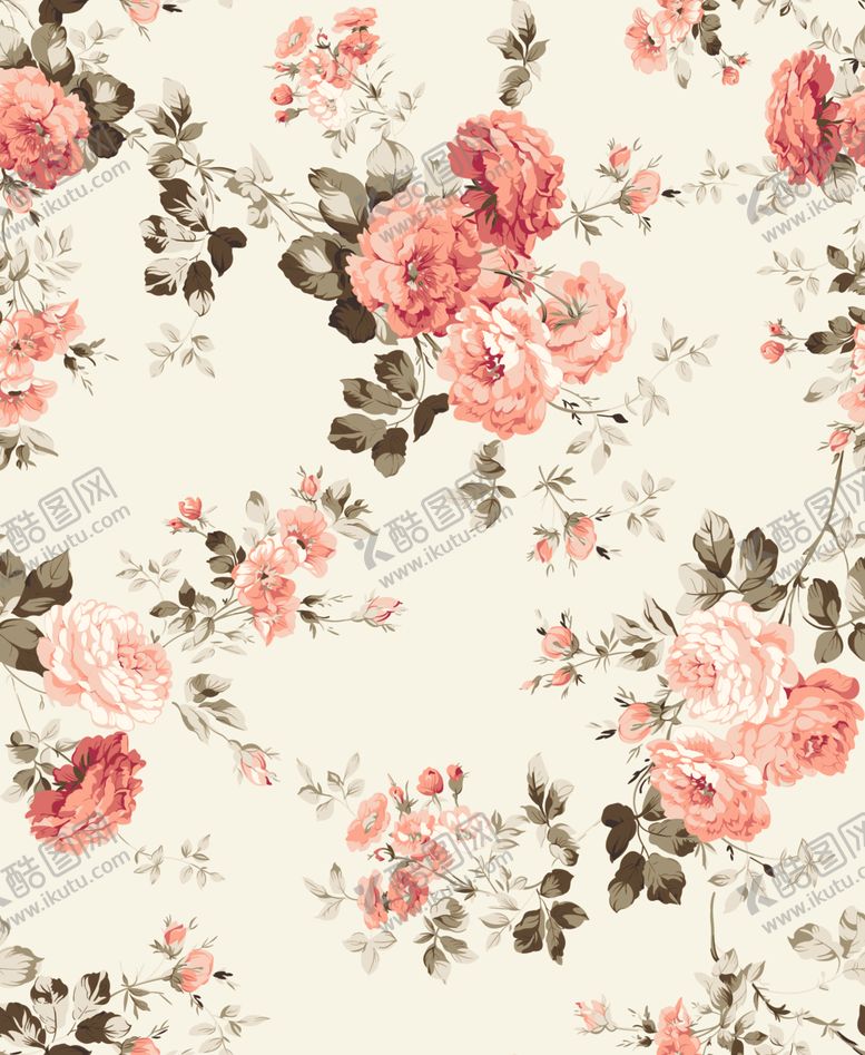编号：58667110312254426944【酷图网】源文件下载-粉色花卉图案背景