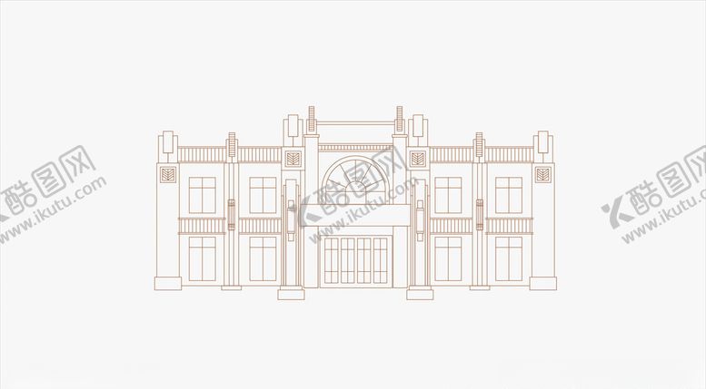 编号：80310305060657292555【酷图网】源文件下载-欧式建筑线稿
