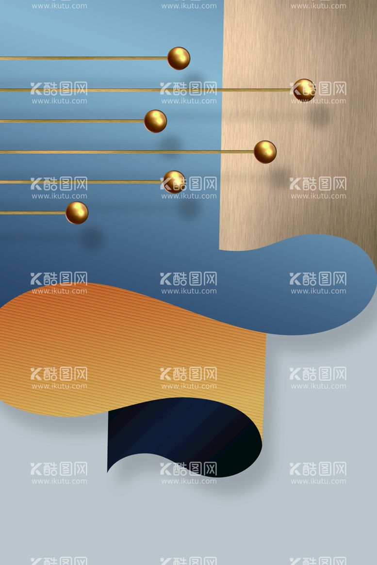 编号：16892309171822491628【酷图网】源文件下载-立体折纸空间几何装饰画