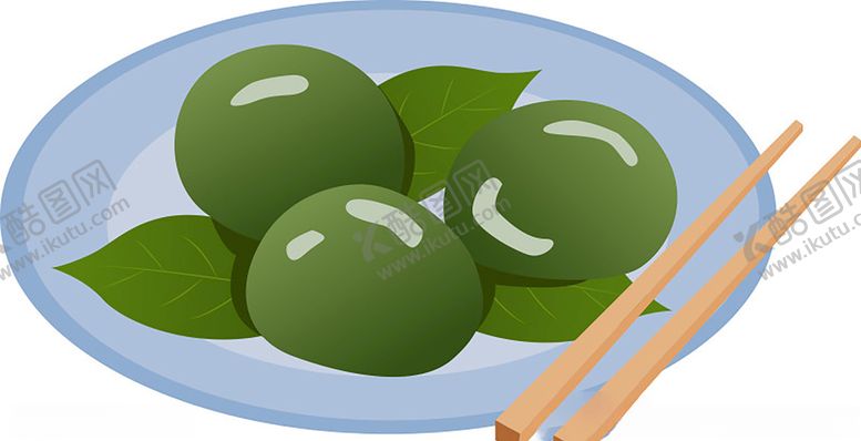 编号：44120707031730044371【酷图网】源文件下载-手绘青团插画图片