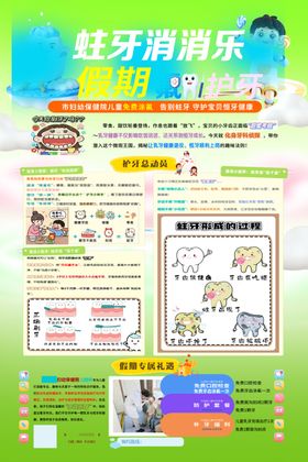蛀牙防治知识宣传海报