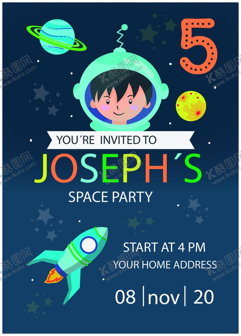 编号：76688109250015216870【酷图网】源文件下载-生日邀请函