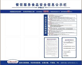 食品安全信息公示栏