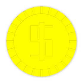 条形凹槽金币