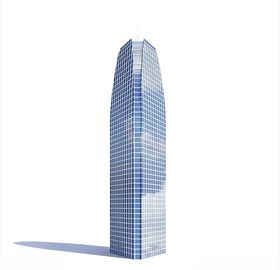 日景楼体模型3D大楼建筑