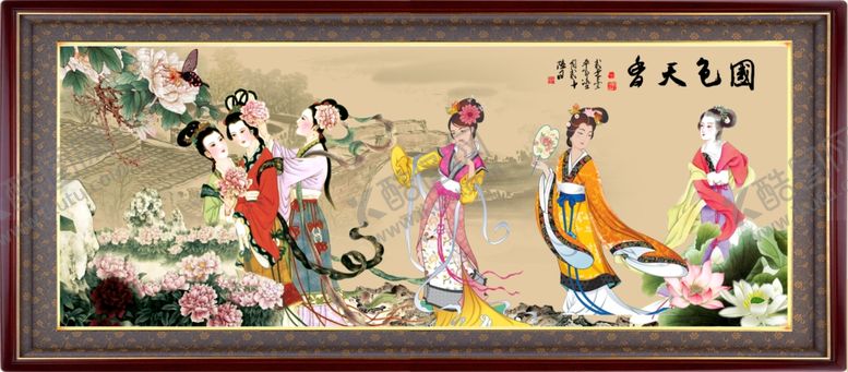 编号：20459706160714548006【酷图网】源文件下载-装饰画背景墙