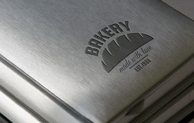 质感金属压印LOGO效果样机