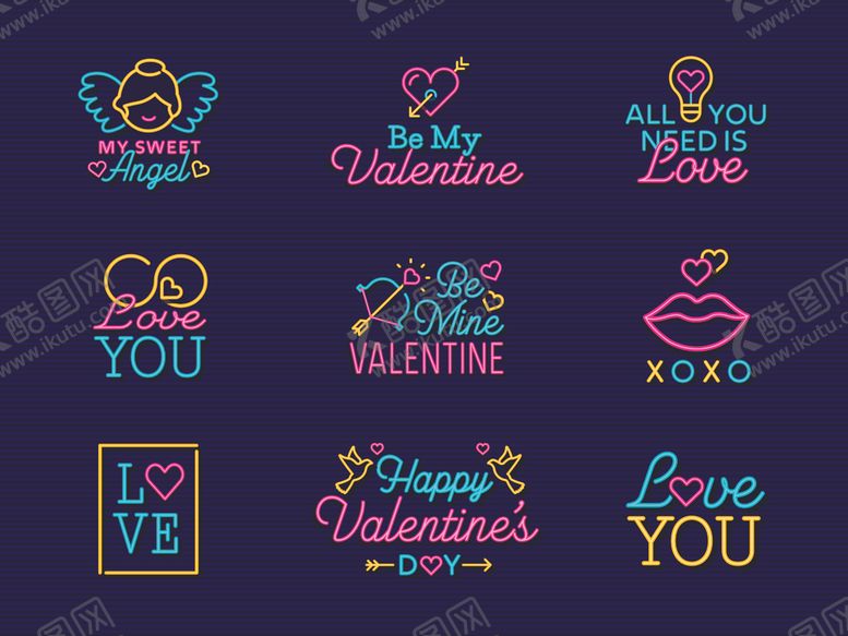 编号：15160510041455374182【酷图网】源文件下载-霓虹灯