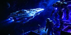 科幻宇宙中的未来飞船