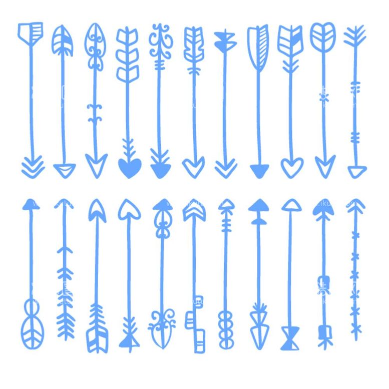 编号：60542512040645072931【酷图网】源文件下载-手绘箭头符号