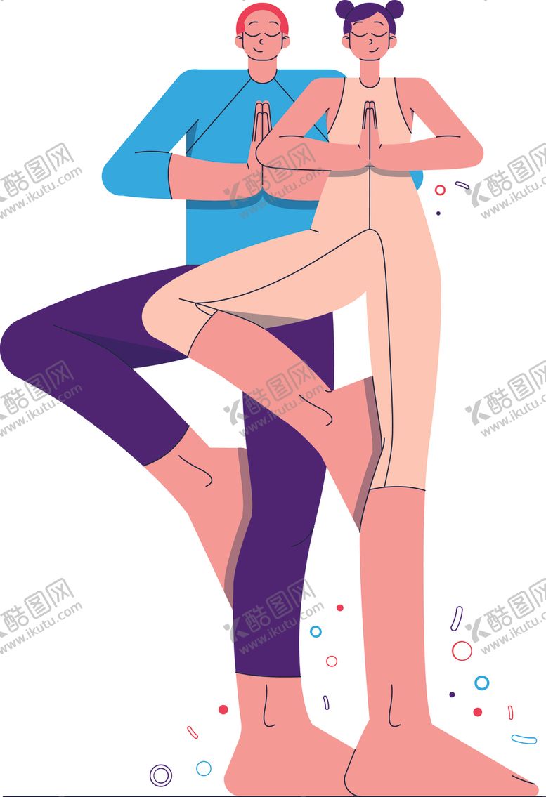 编号：96181901302040135257【酷图网】源文件下载-人物运动插画