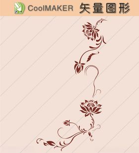 花草剪纸花草壁纸简洁手绘