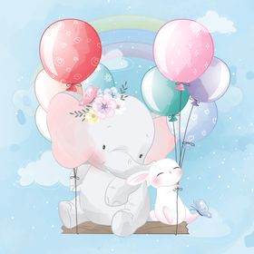温馨浪漫儿童插画