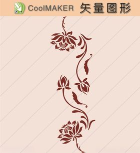 花草剪纸花草壁纸简洁手绘