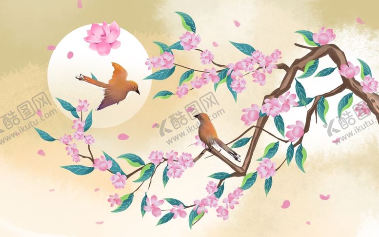编号：93136202210241144736【酷图网】源文件下载-中国风唯美植物插画