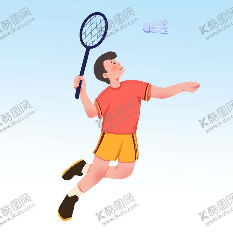 编号：30694510031505530584【酷图网】源文件下载- 打羽毛球 