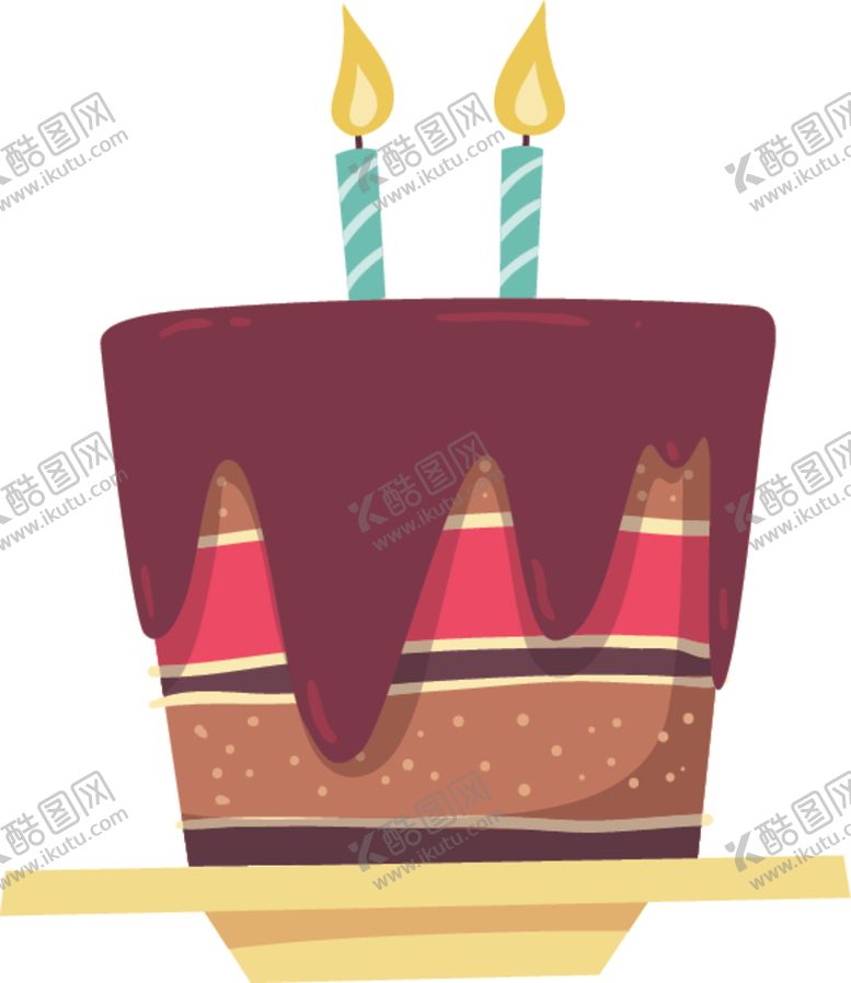 编号：34566805052044077565【酷图网】源文件下载-生日蛋糕