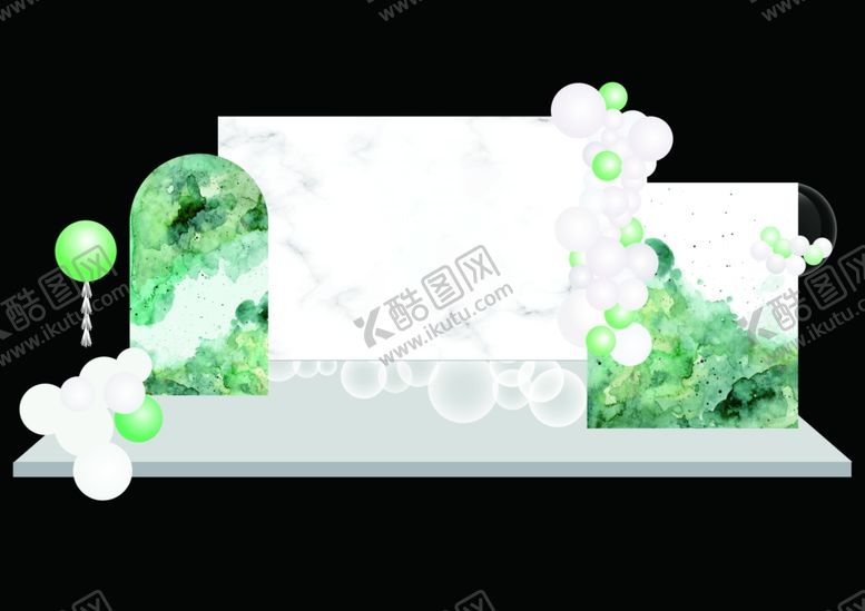 编号：74520809291838497456【酷图网】源文件下载-复古婚礼舞台效果图