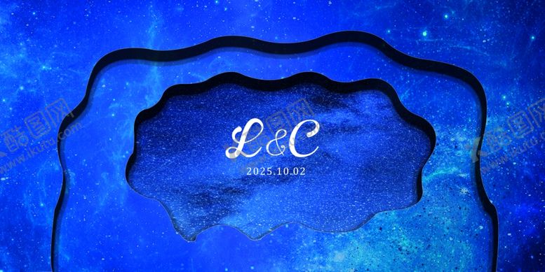 编号：67237001291350185723【酷图网】源文件下载-星空婚礼迎宾区星空主题婚礼