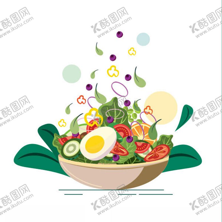 编号：29243102071812408974【酷图网】源文件下载-健康沙拉