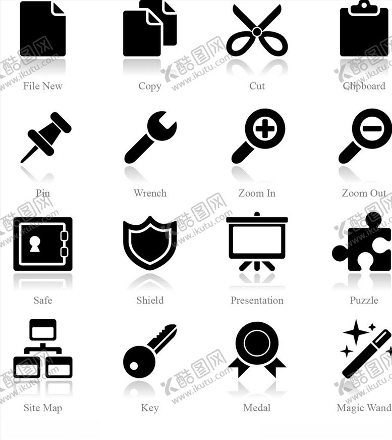 编号：31306910070716169025【酷图网】源文件下载-办公常用图标