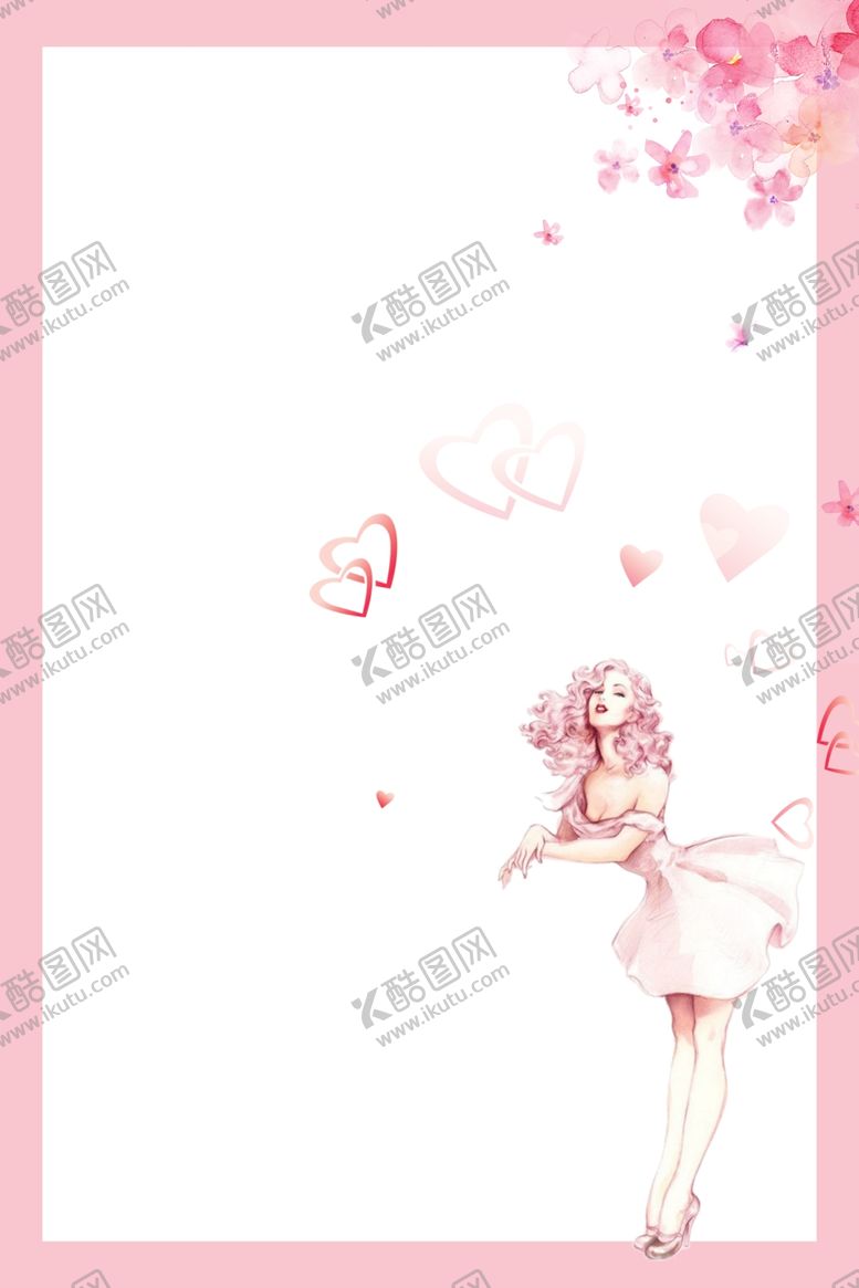 编号：96289106290312169674【酷图网】源文件下载-女人节粉色展板