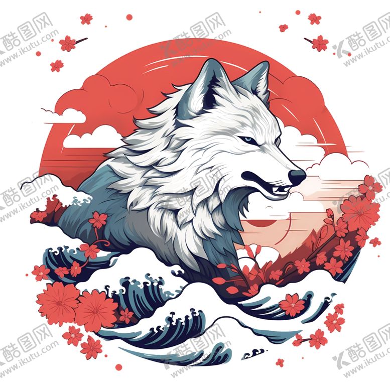 编号：46518301262206334704【酷图网】源文件下载-狼图案