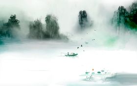 水墨山水画图写意