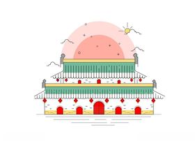 线性古建筑