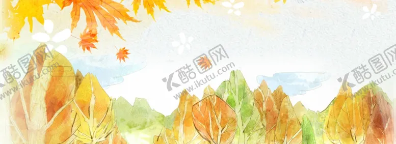 编号：19575404280354361437【酷图网】源文件下载-手绘金秋背景