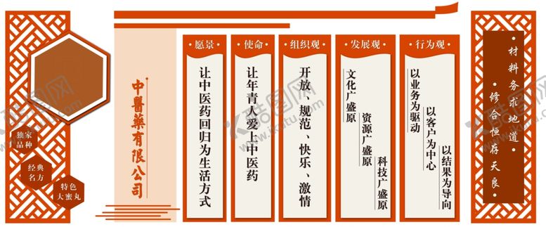 编号：90699107140632303989【酷图网】源文件下载-公司文化墙