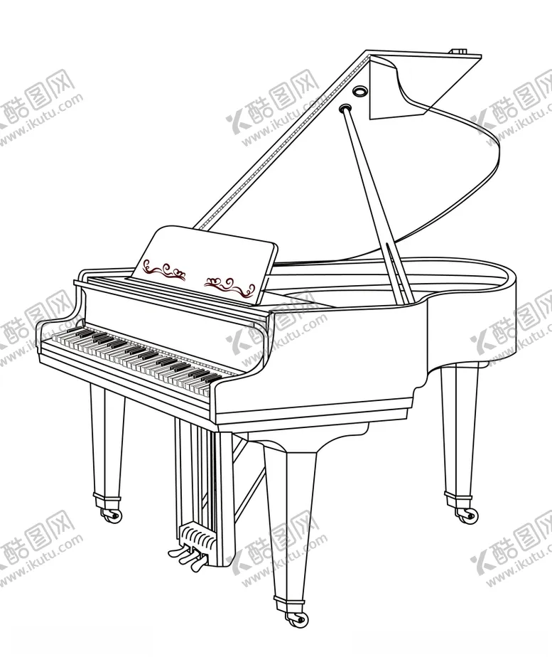 编号：75653007061838514014【酷图网】源文件下载-卧式钢琴