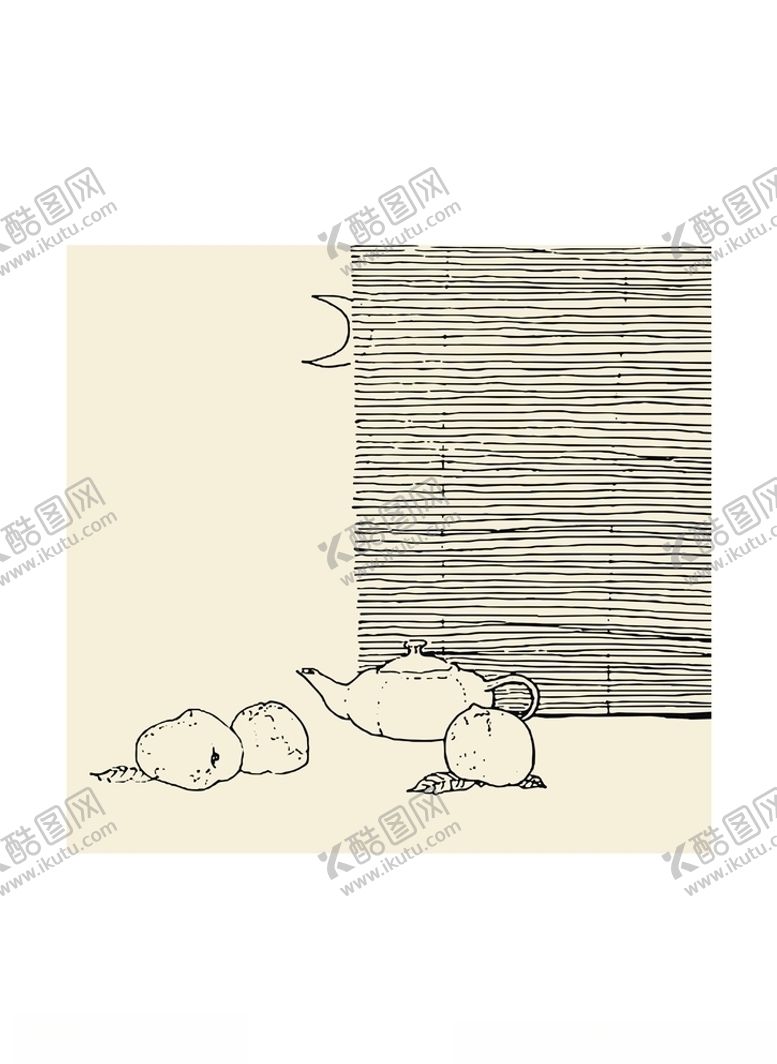 编号：24012310161737135182【酷图网】源文件下载-月下饮茶