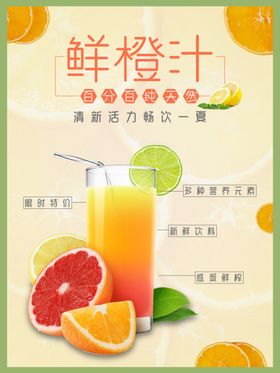 夏季饮料促销海报