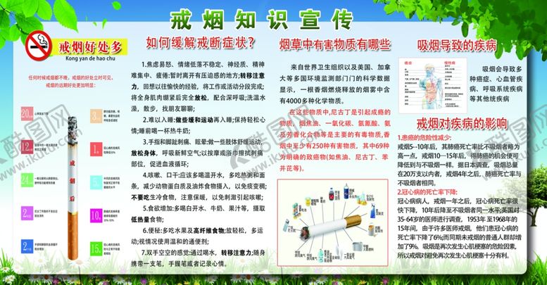 编号：40102205081132327816【酷图网】源文件下载-戒烟知识宣传