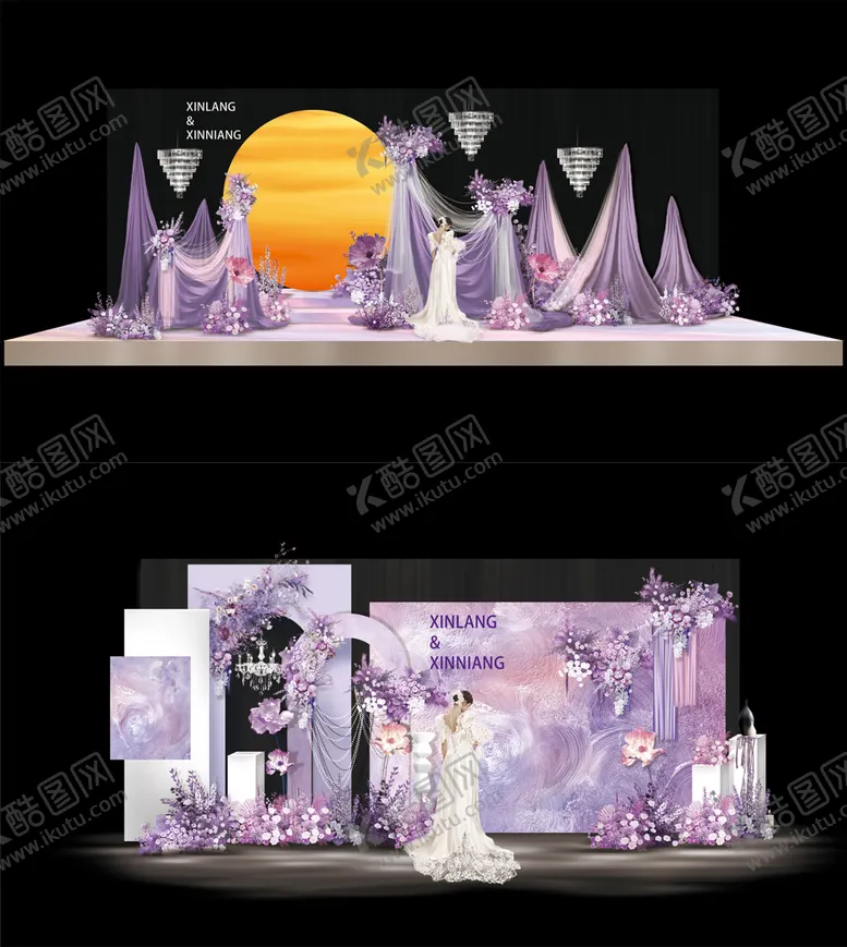 编号：95079009162204167955【酷图网】源文件下载-油画婚礼美陈