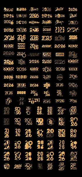 2026标题数字合集设计