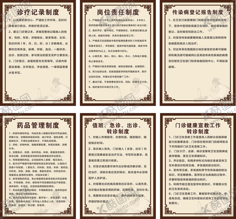 编号：46958410151341231934【酷图网】源文件下载-中医制度牌