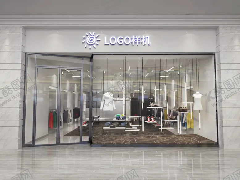 编号：24180309291111371295【酷图网】源文件下载-logo样机 高端门店样机